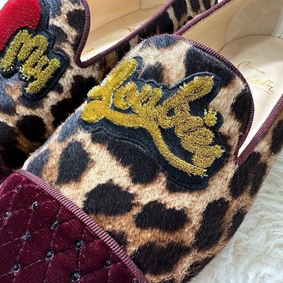 Christian Louboutin red bottom flat shoes us7.5 - Picture 4 of 10